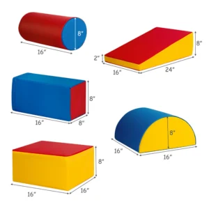 Kids 5-Piece Climb and Crawl Activity Play Set.