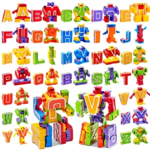 26 Pc Transforming Robot Educational Building Toy for todllers