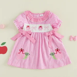 Cute Bow Short School Toddler-Summer Kids